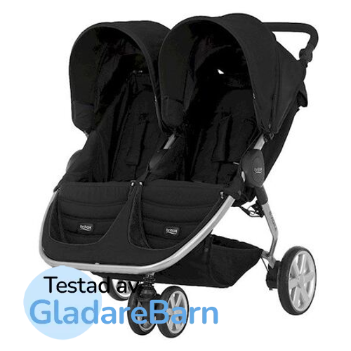 Britax Römer Syskonvagn B-Agile Double, Cosmos Black